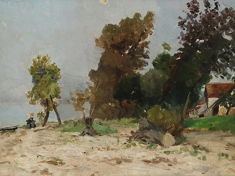 1854-Betty Nägeli - Paesaggio costiero